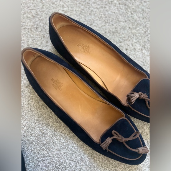 HERMÈS Suede Loafer Flats - Picture 3 of 5